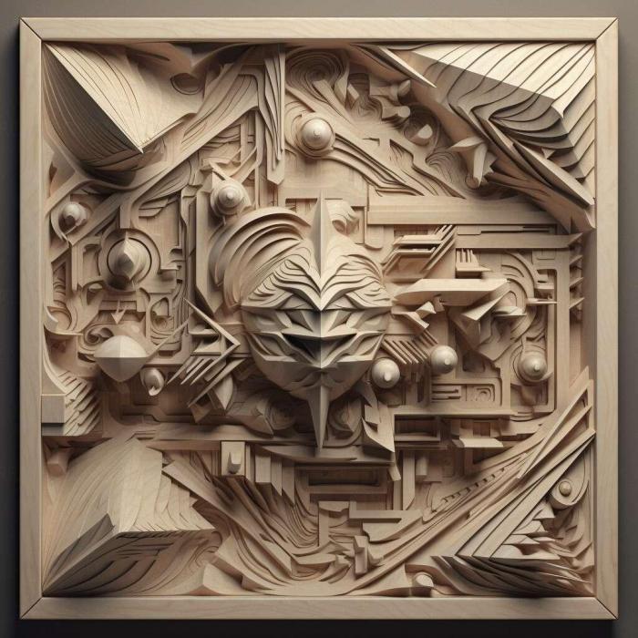 نموذج ثلاثي الأبعاد لآلة CNC 3D Art 